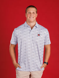 Black And White Splatter With Standing Dog Polo