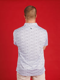 Black And White Splatter With Standing Dog Polo