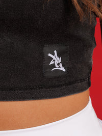 Black Bulldogs Crop Top