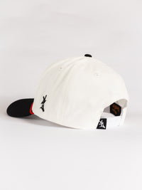 White 'Driver' Canvas Roped Hat