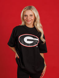 Black Heavyweight Oval G Tee