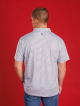 Black And White Striped With Standing Dog Polo