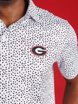 Black And White Splatter With Oval G Polo