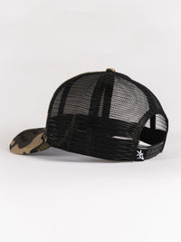 Camo Fish Antler Mesh Hat