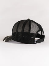 Black & White Camo Fish Antler Mesh Hat