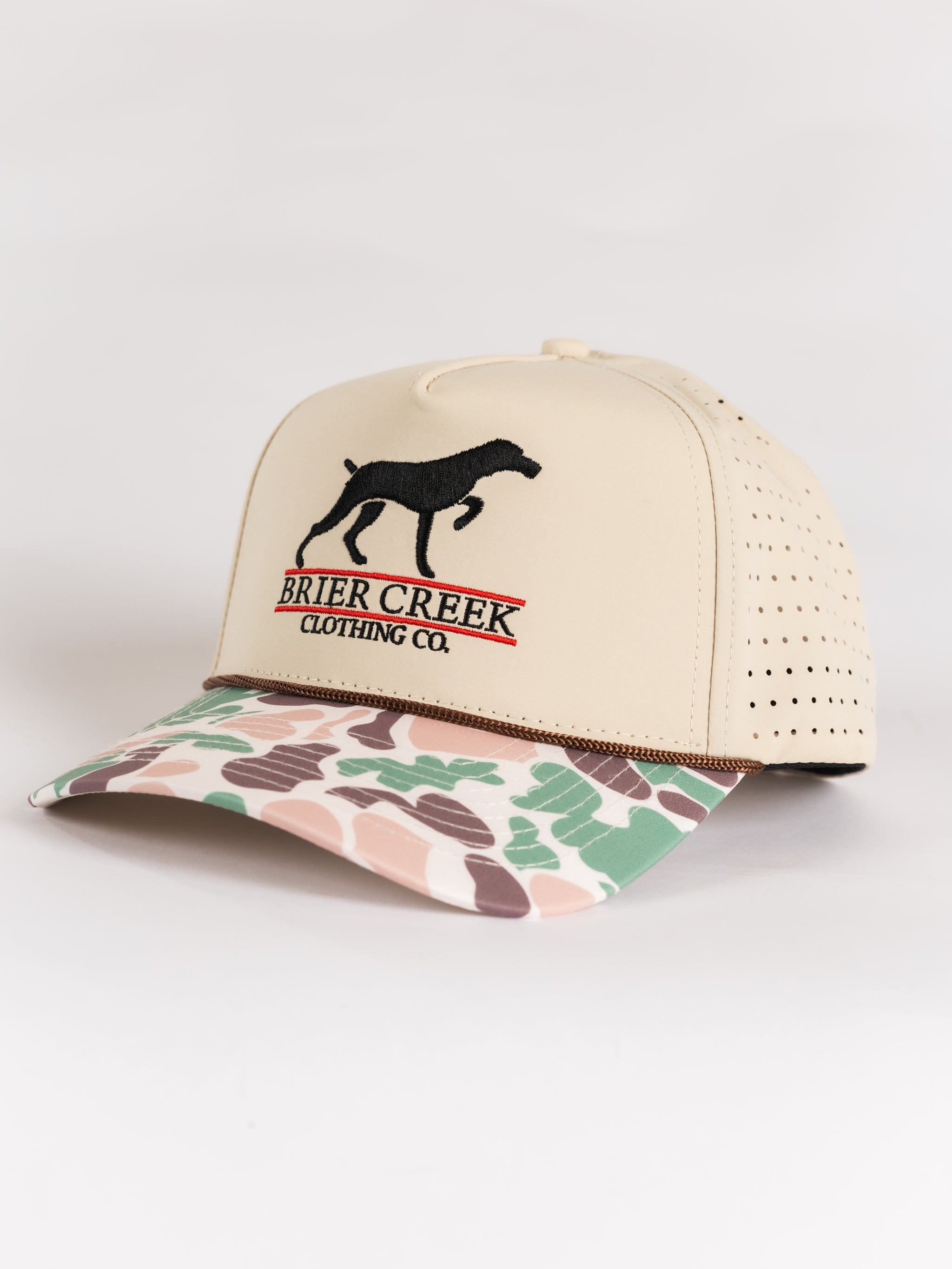 Tan Camo Brier Creek Dog Hat