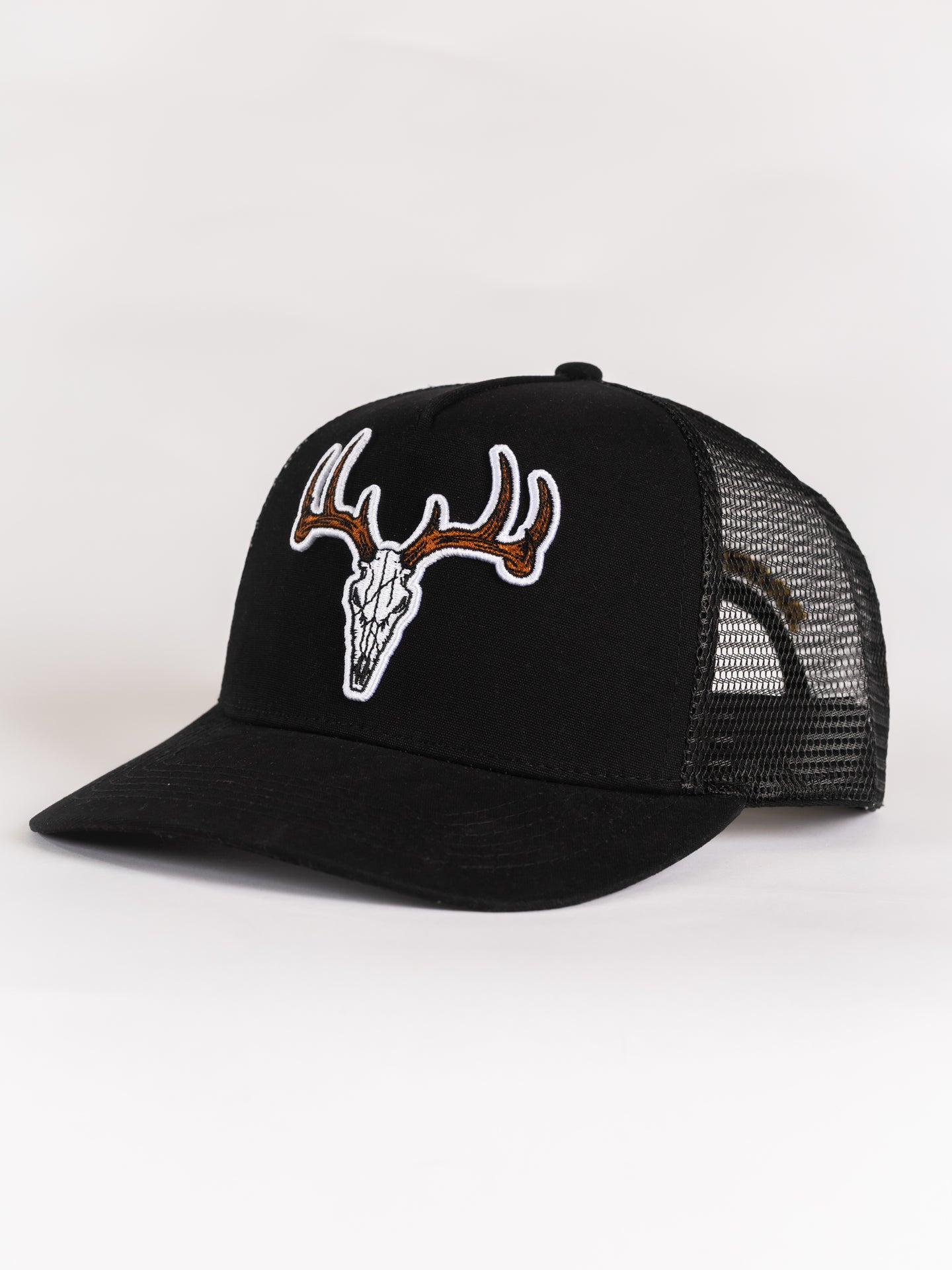 Black Buck Head Mesh Hat