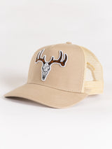 Tan Buck Head Mesh Hat