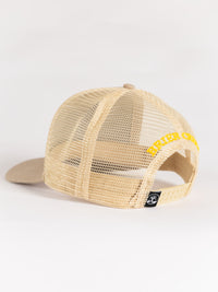 Tan Buck Head Mesh Hat