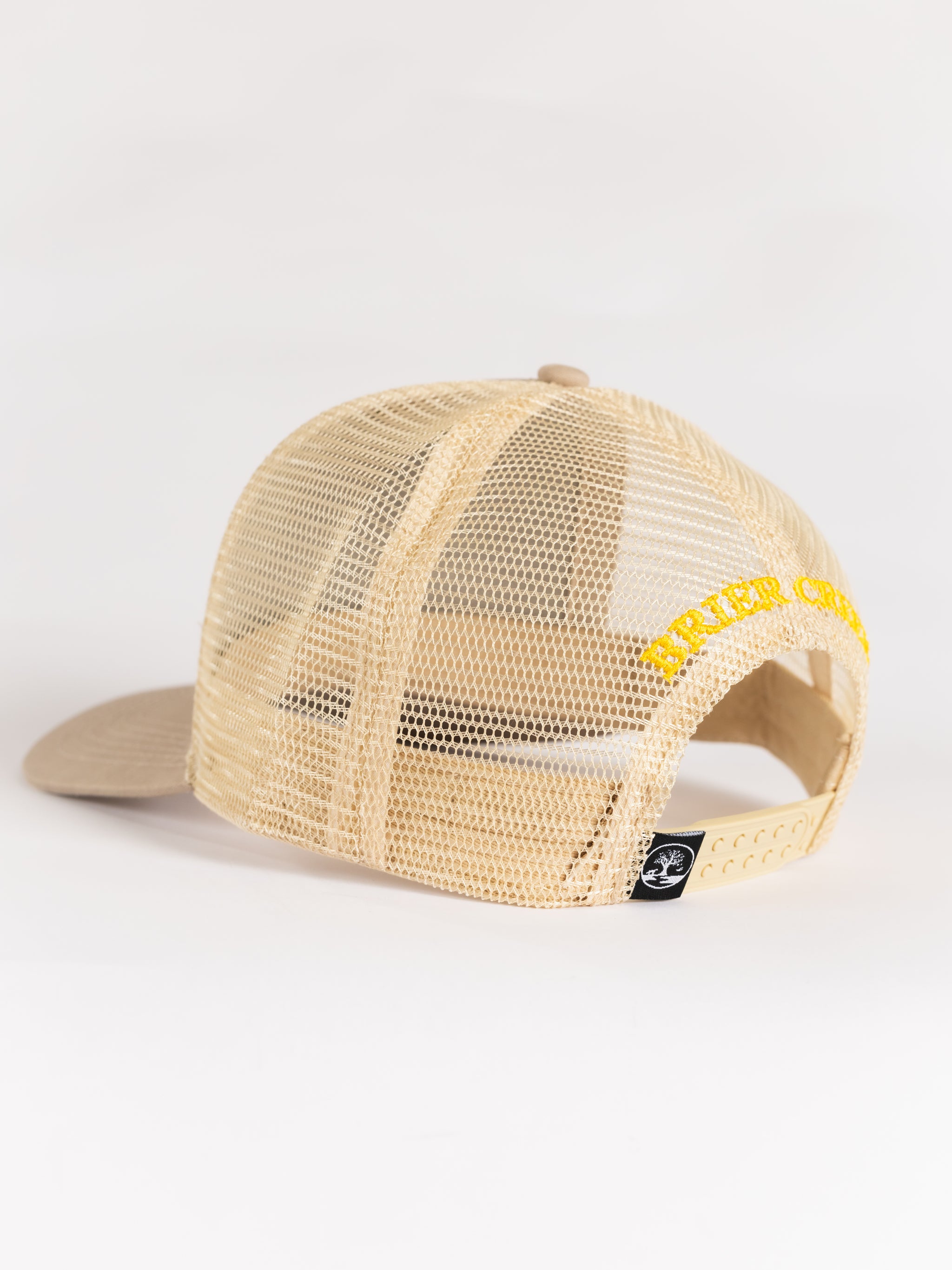 Tan Buck Head Mesh Hat