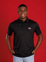 Solid Black With Oval G Polo