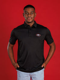 Solid Black With Oval G Polo