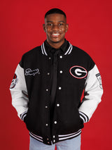 Black UGA Varsity Letterman Jacket
