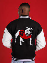 Black UGA Varsity Letterman Jacket