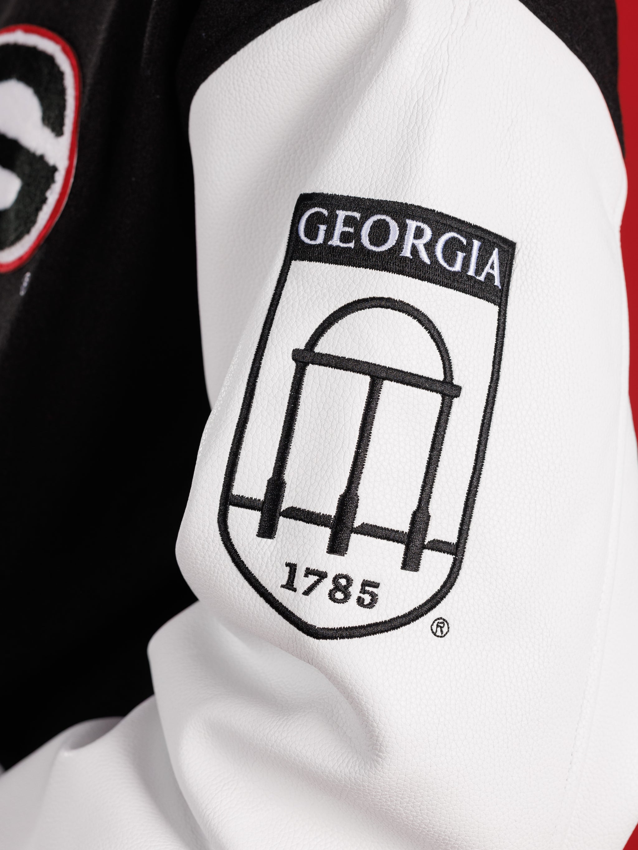 Black UGA Varsity Letterman Jacket