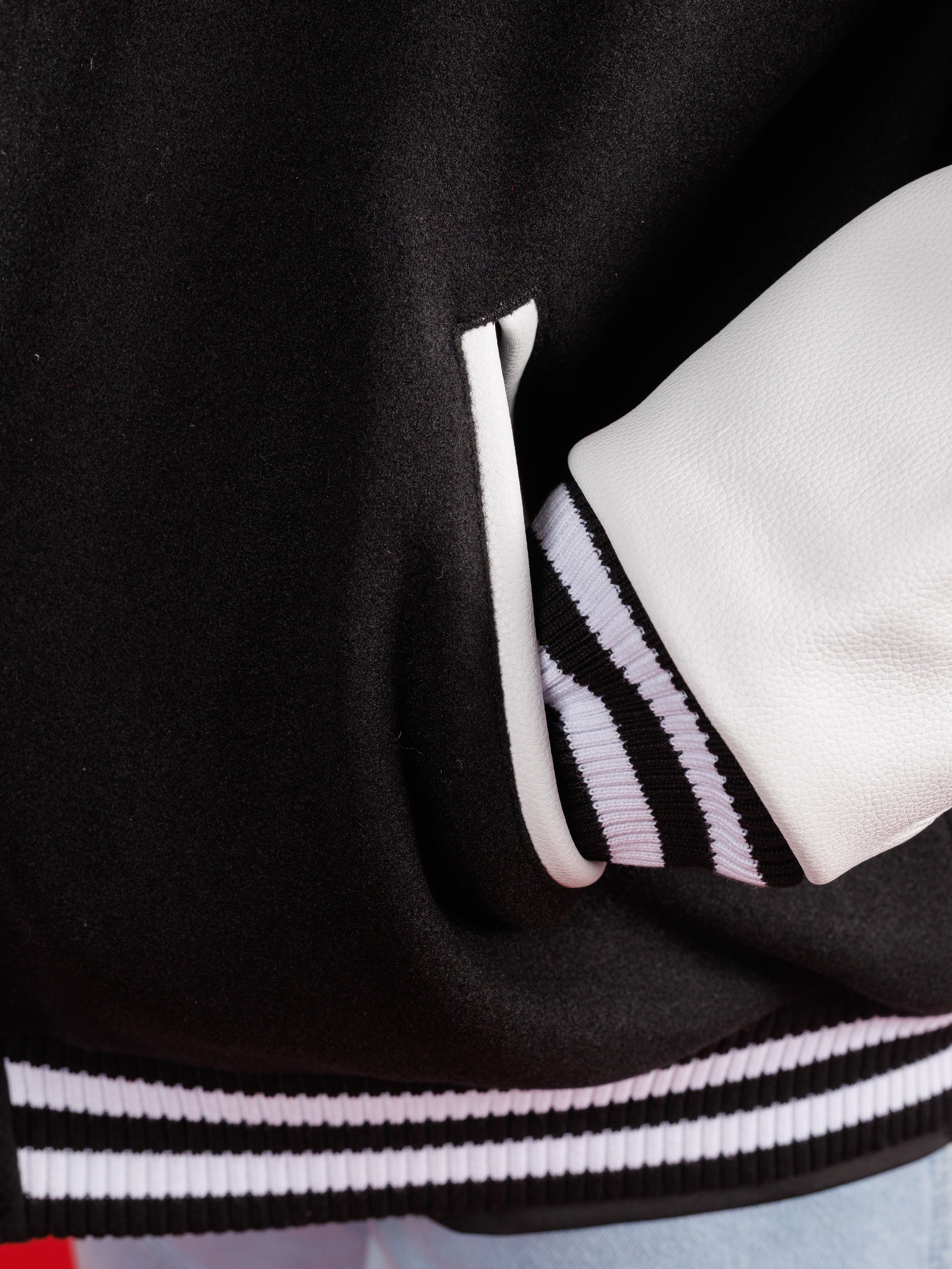 Black UGA Varsity Letterman Jacket