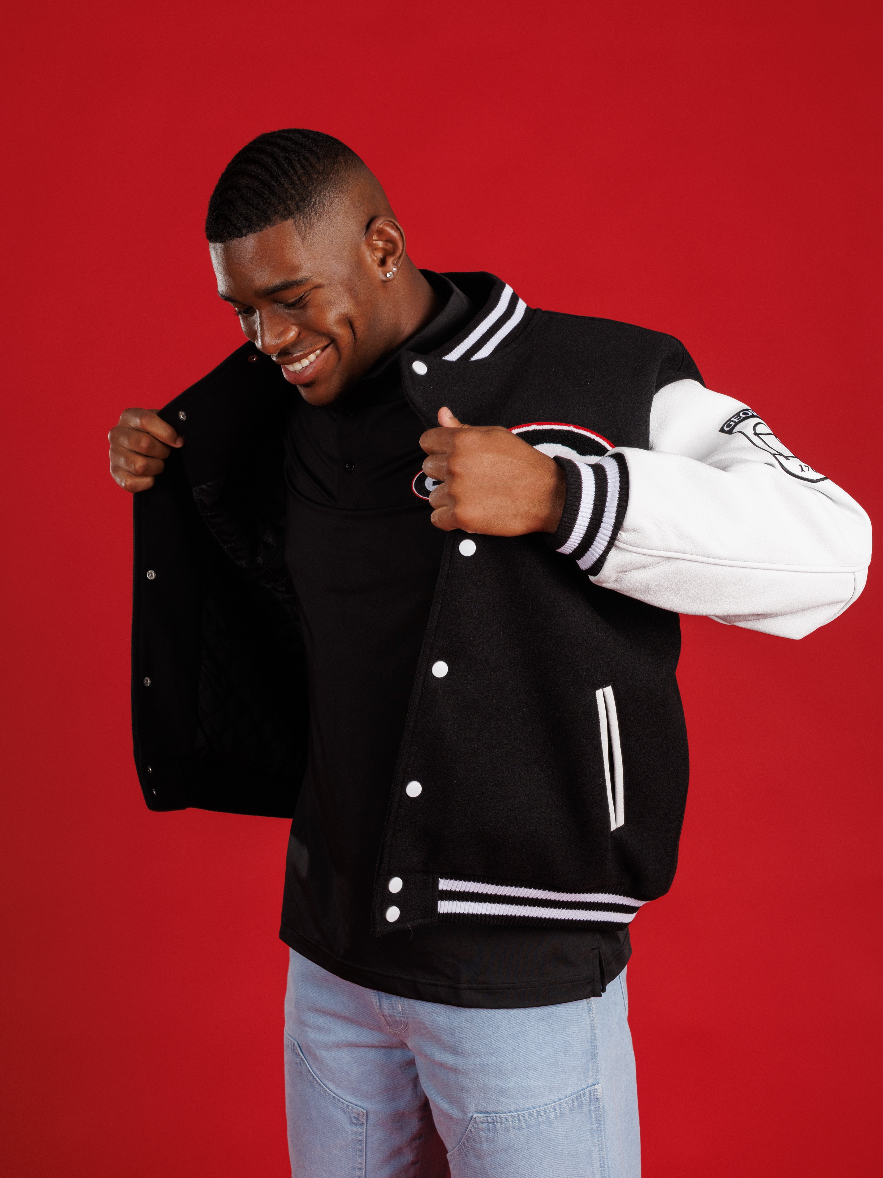 Black UGA Varsity Letterman Jacket – Arena Graffiti