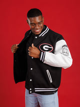 Black UGA Varsity Letterman Jacket