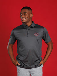 Solid Grey With Oval G Polo