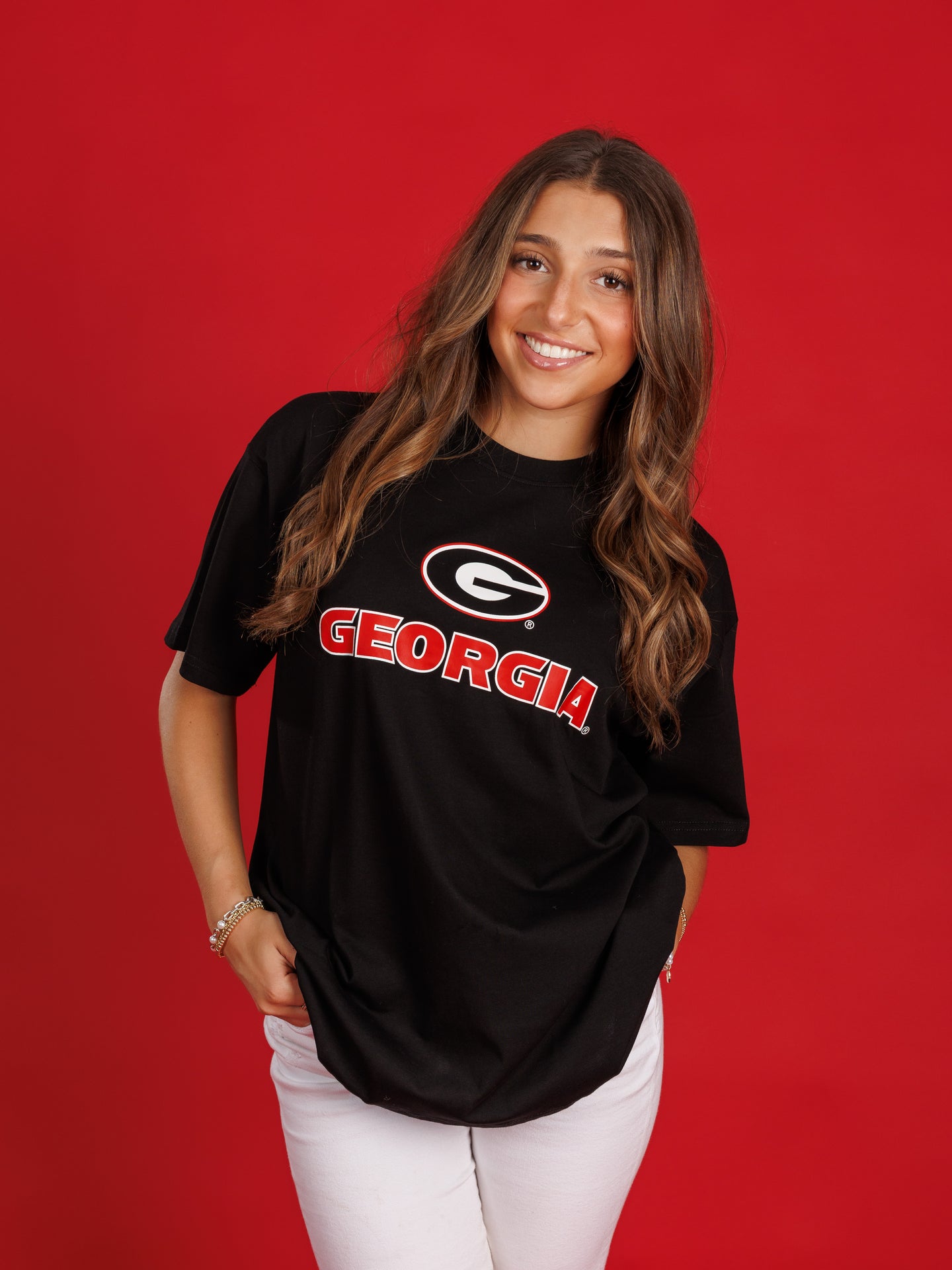 Black Heavyweight G Georgia Tee