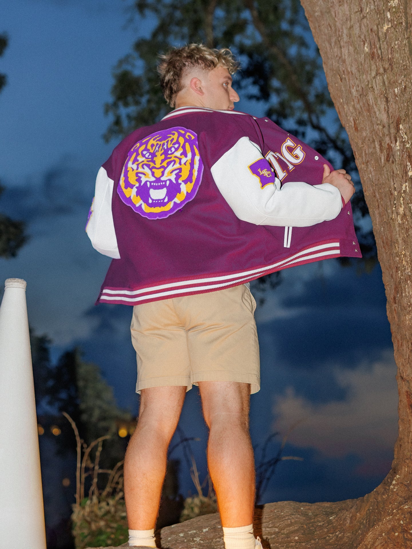 LSU Tigers Varsity Letterman Jacket