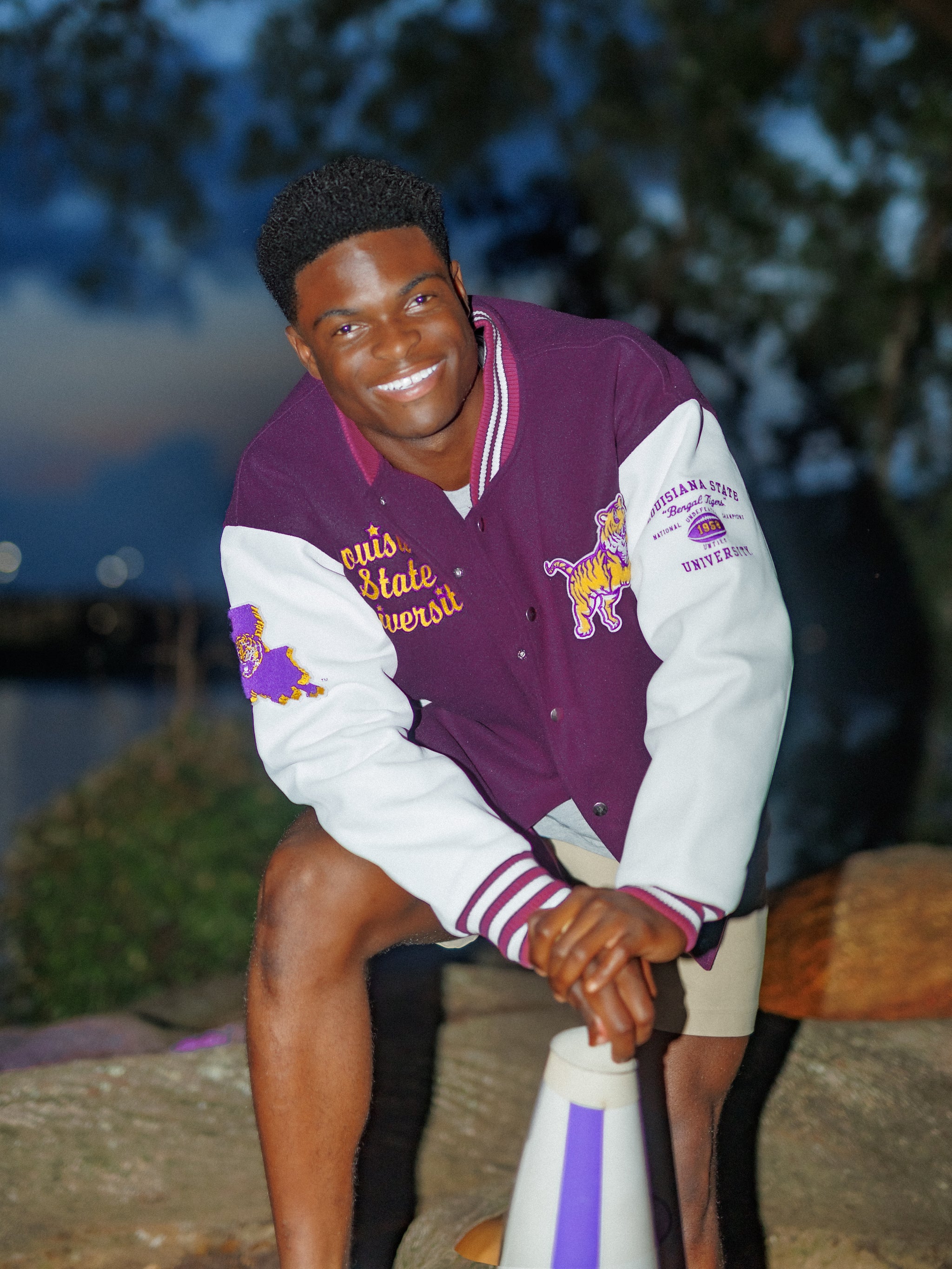 Retro LSU Varsity Letterman Jacket