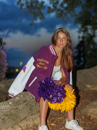 Retro LSU Varsity Letterman Jacket