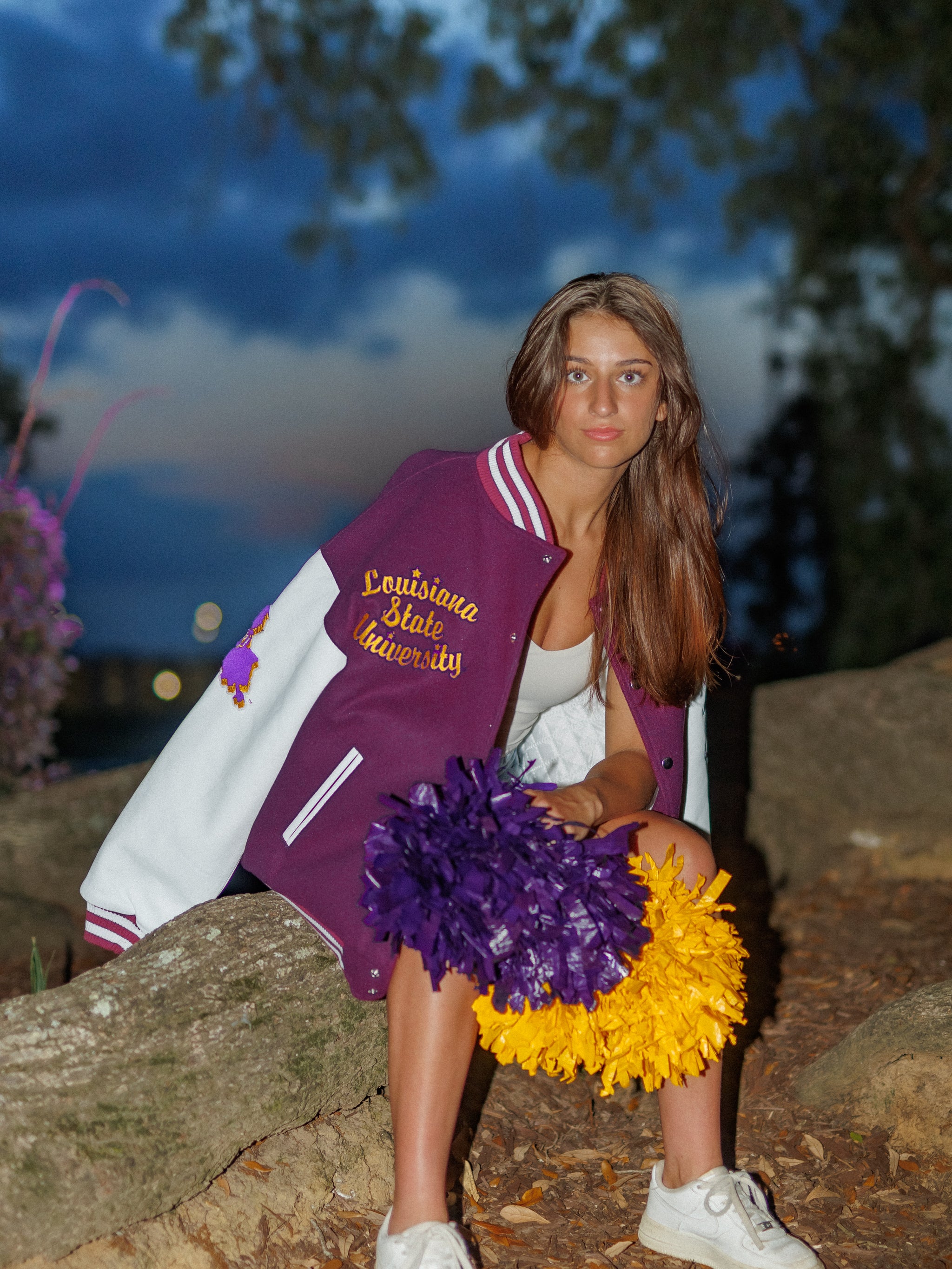 Retro LSU Varsity Letterman Jacket