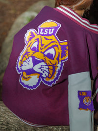 Retro LSU Varsity Letterman Jacket