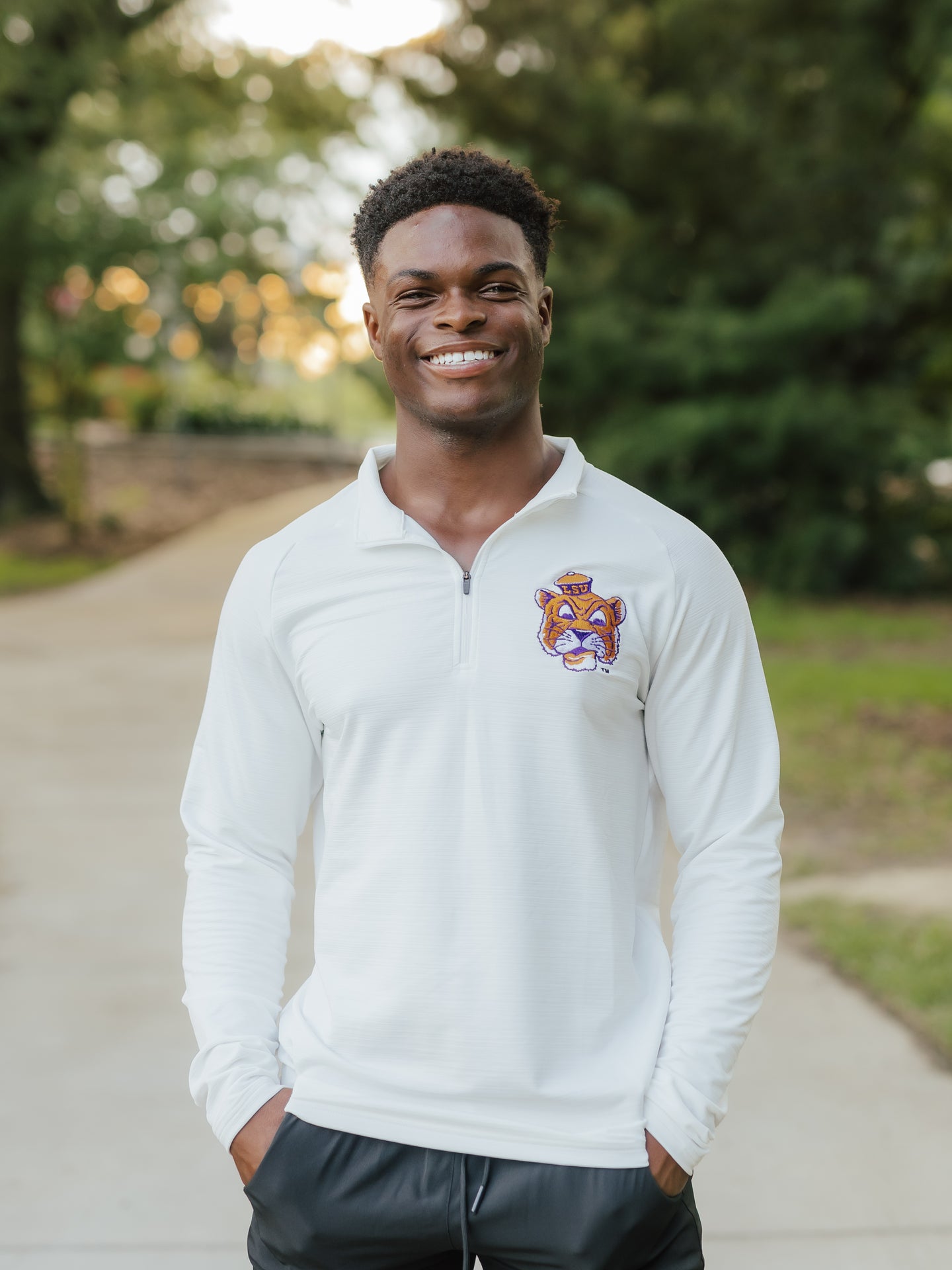 LSU Tiger Head Quarter Zip
