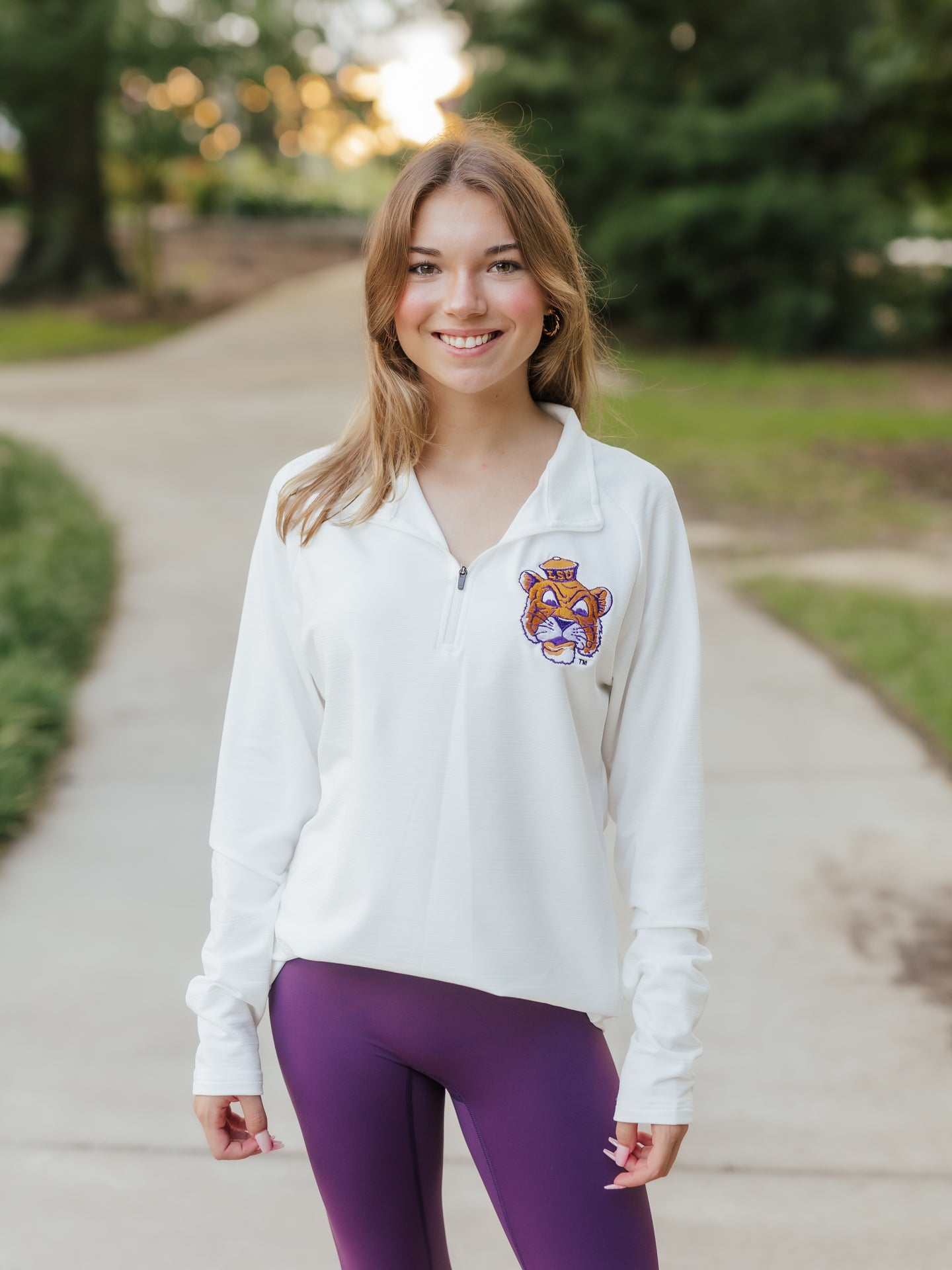 LSU Tiger Head Quarter Zip