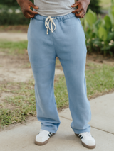 Blue Unisex Heavyweight Sweatpants
