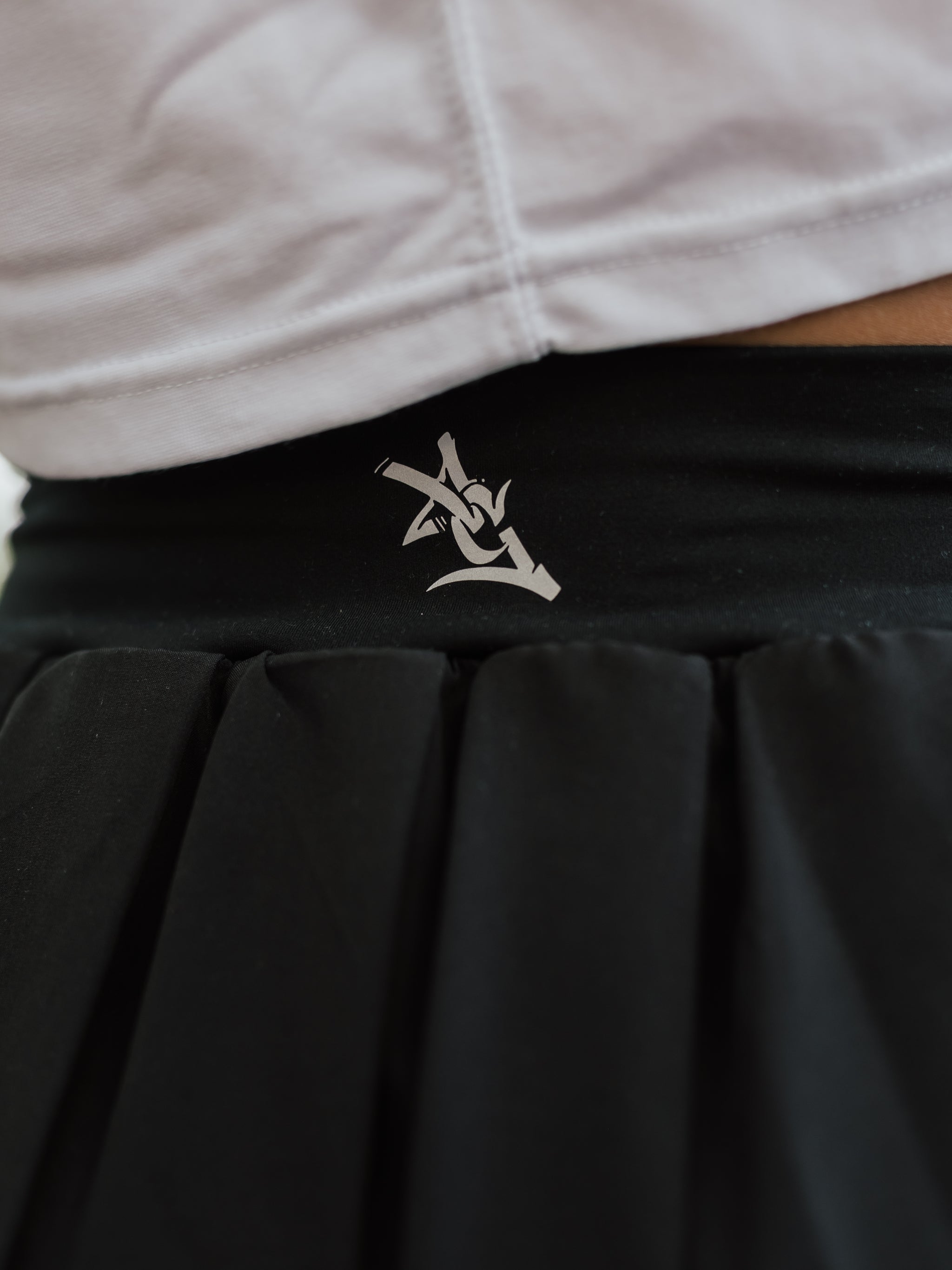 AG Pleated Active Skort | Black image 2