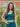 AG V-Neck Padded Active Top | Jade Green image 0